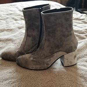 Barney New York silver booties